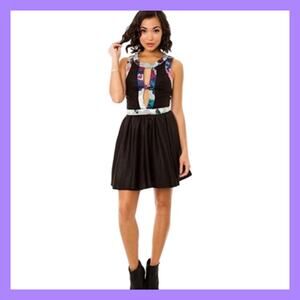 Keepsake The Label: "Daydream", Fit And Flare, Floral Cutout Dress (Medium)
